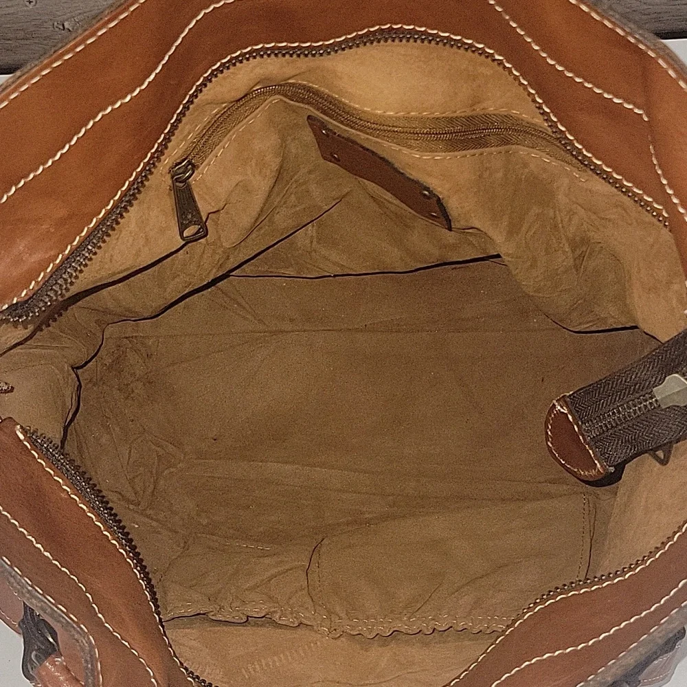 Patricia Nash Floral Leather Tote Bag